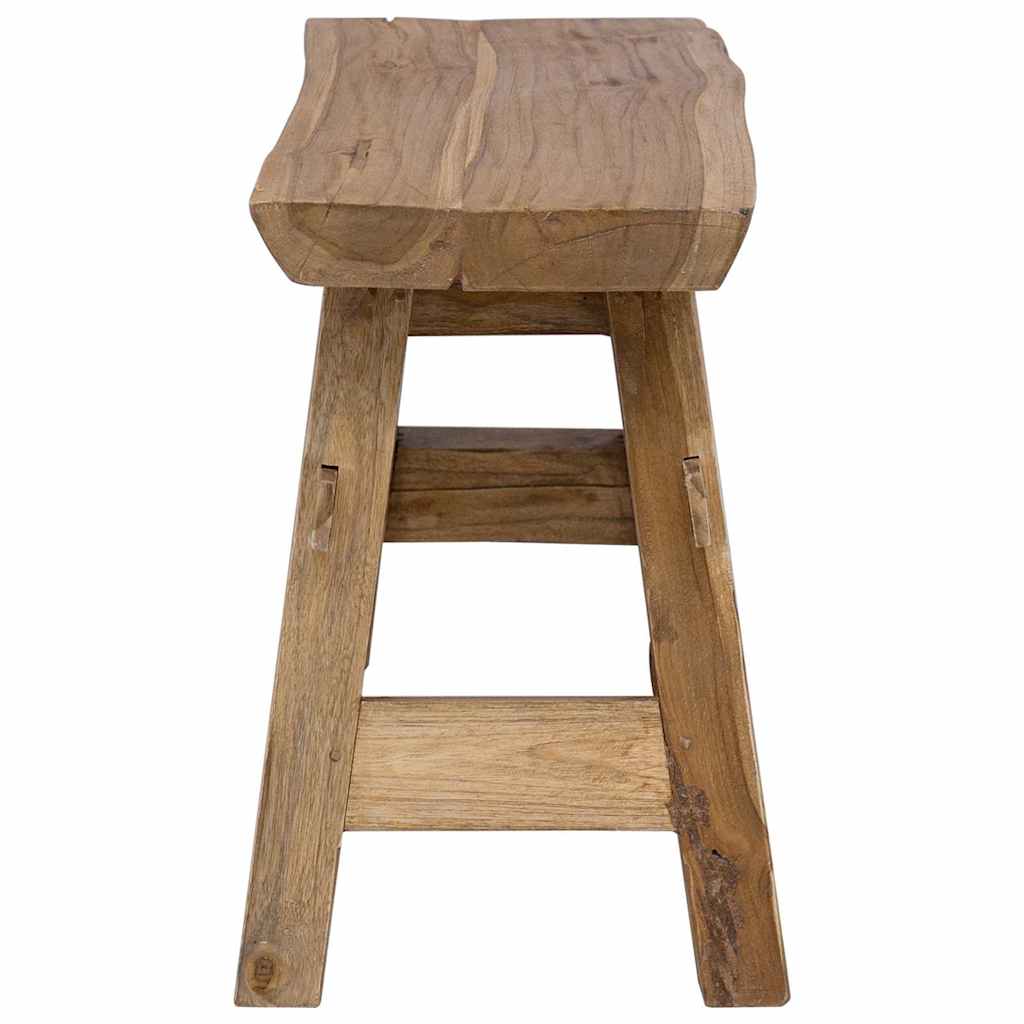 Panca Legno Massello Recupero Misto e Teak Massello 100x28x43cm 244497