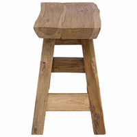 Panca Legno Massello Recupero Misto e Teak Massello 100x28x43cm 244497