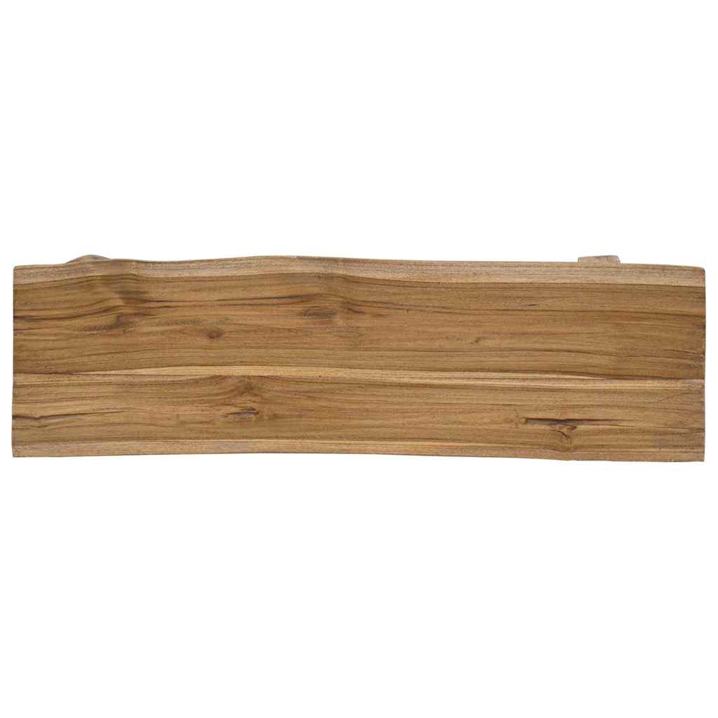 Panca Legno Massello Recupero Misto e Teak Massello 100x28x43cm 244497