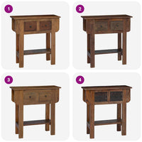 Consolle in Legno Massello di Recupero 80x35x80 cm cod mxl 29831