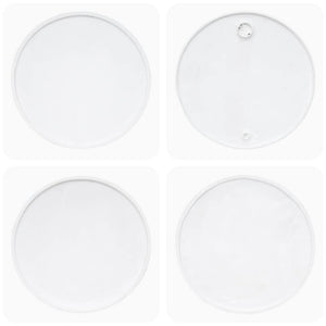 Tavolino da CaffÃ¨ in Legno Massello Recuperato 60x45 cm Bianco