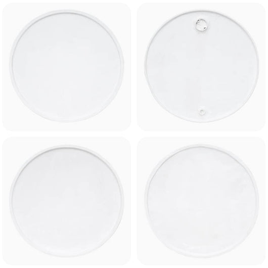 Tavolino da Caffè in Legno Massello Recuperato 60x45 cm Bianco 244820