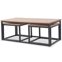 Set Tavolini da CaffÃ¨ 3 pz in Legno di Frassino  cod mxl 59683