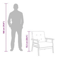 Poltrona Grigio Scuro in Tessuto 244651