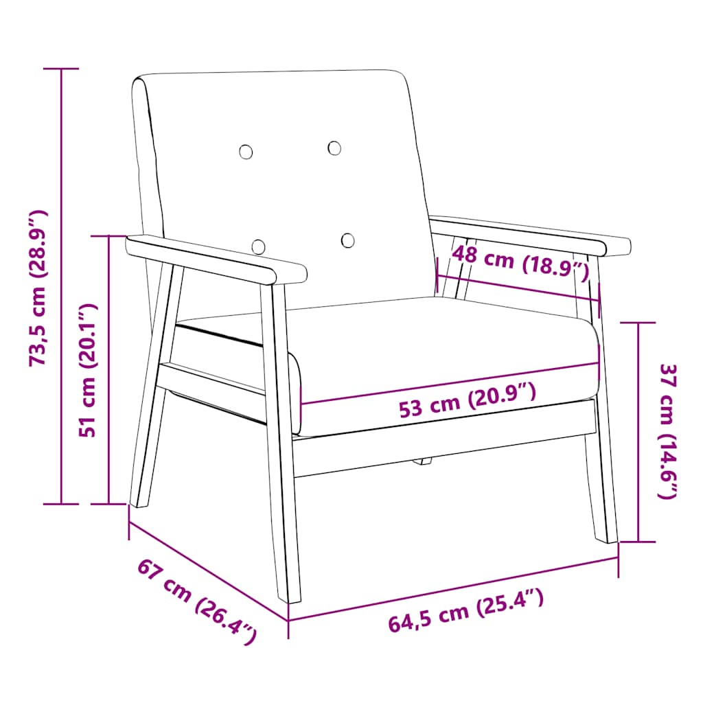 Poltrona Blu in Tessuto 244654