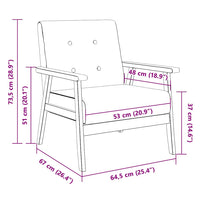 Poltrona Blu in Tessuto 244654
