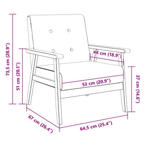 Poltrona Blu in Tessuto 244654