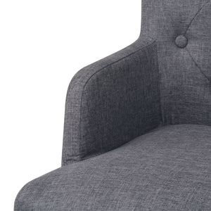 vidaXL Sgabelli da Bar 2 pz Grigio Scuro in Tessuto