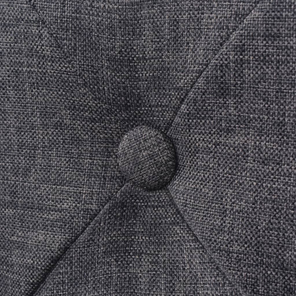 vidaXL Sgabelli da Bar 2 pz Grigio Scuro in Tessuto