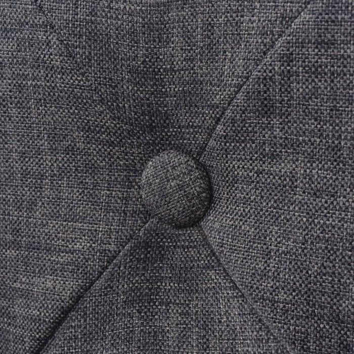 vidaXL Sgabelli da Bar 2 pz Grigio Scuro in Tessuto