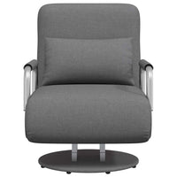 Sedia Girevole e Divano Letto Grigio Scuro in Tessuto 244667