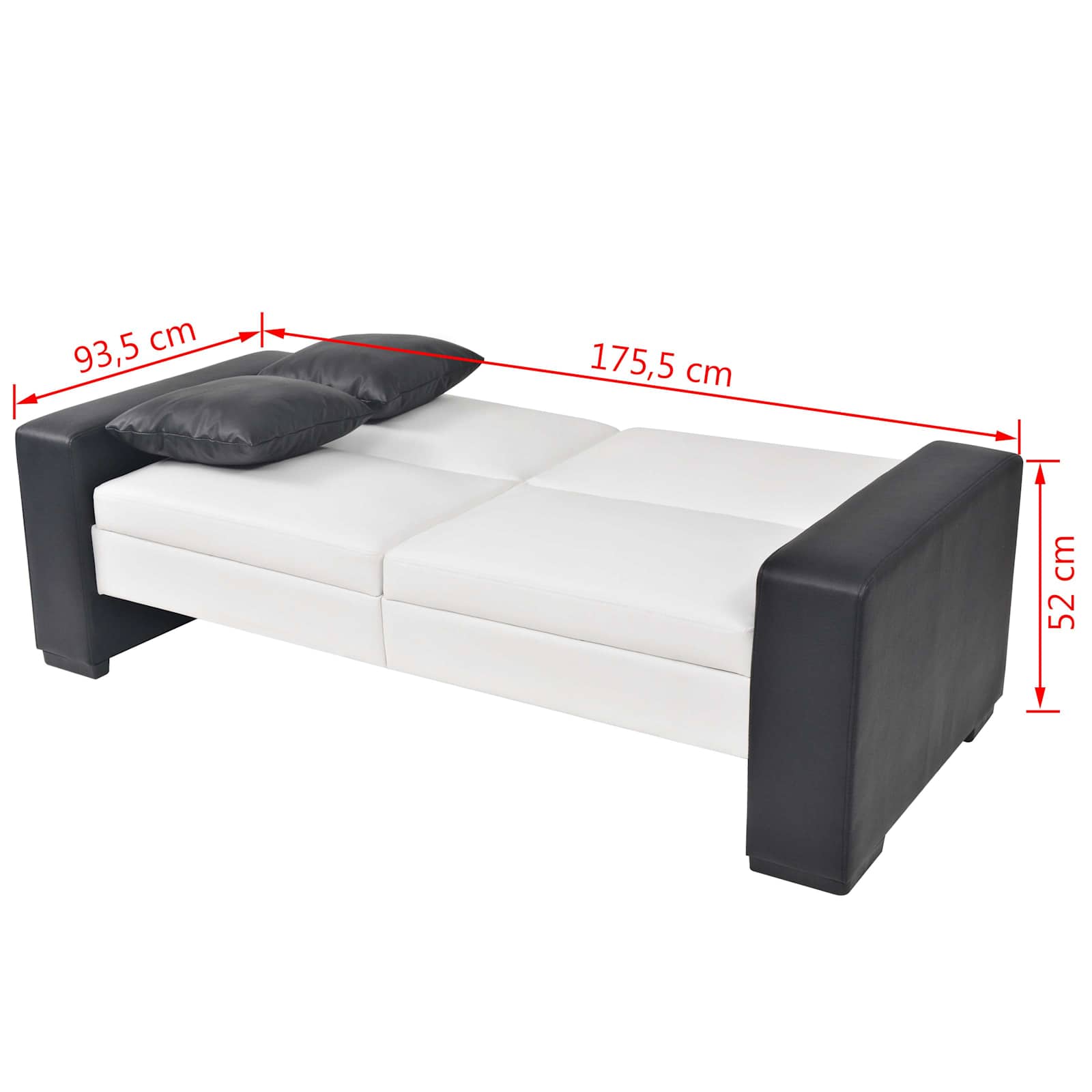 Divano Bianco Tessuto 245002