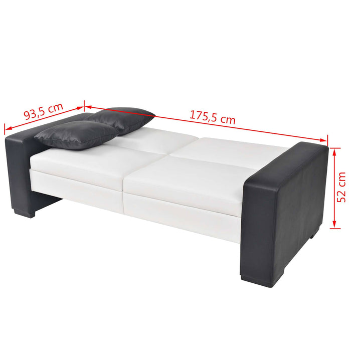 Divano Bianco Tessuto 245002