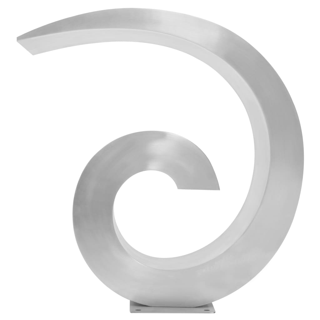 Fontana per Piscina in Acciaio Inossidabile 50x30x53 cm Argento 43693