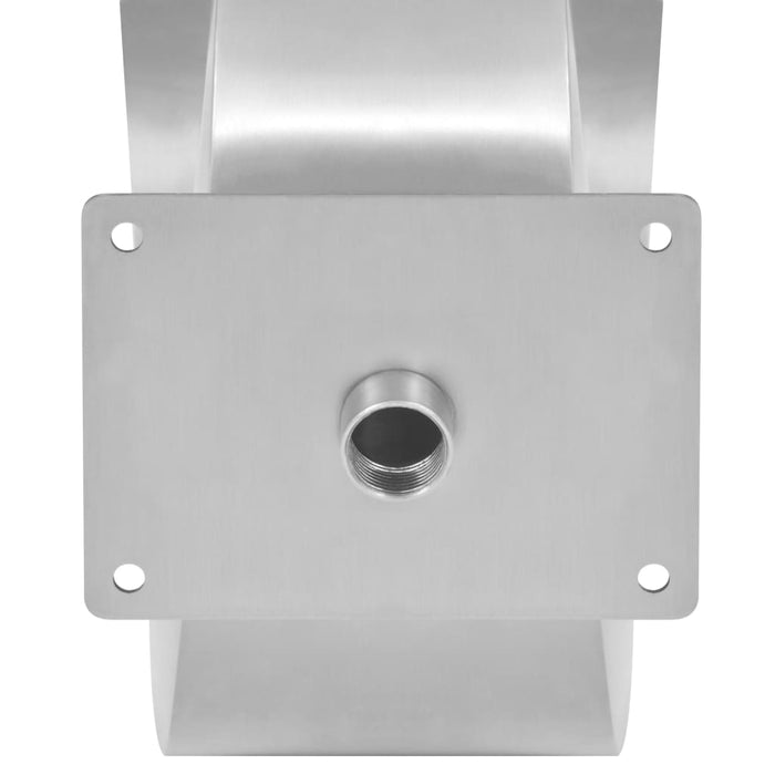 Fontana per Piscina in Acciaio Inossidabile 50x30x53 cm Argento 43693