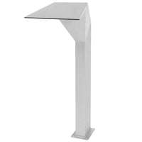 Fontana per Piscina in Acciaio Inossidabile 50x30x90 cm Argento 43695