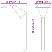 Fontana per Piscina in Acciaio Inossidabile 50x30x90 cm Argento 43695
