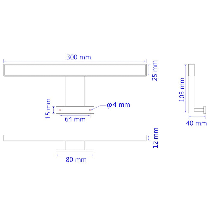 Lampada per Specchi 5 W a Luce Bianca Fredda 245349