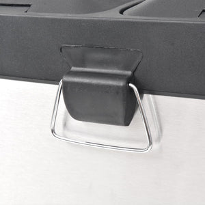 Pattumiera a Pedale per Riciclo in Acciaio Inossidabile 36 L 50600