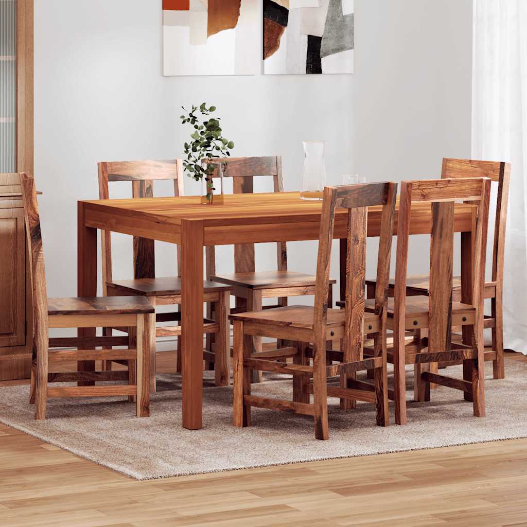 Sedie da Pranzo 6 pz in Legno Massello 274764