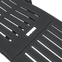 Lettino Prendisole con Poggiapiedi in Plastica Antracite 43588