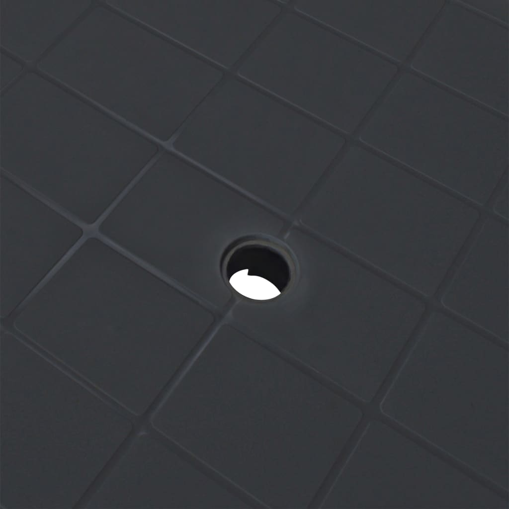 Tavolo da Giardino Antracite 101x68x72 cm in Plastica 43594