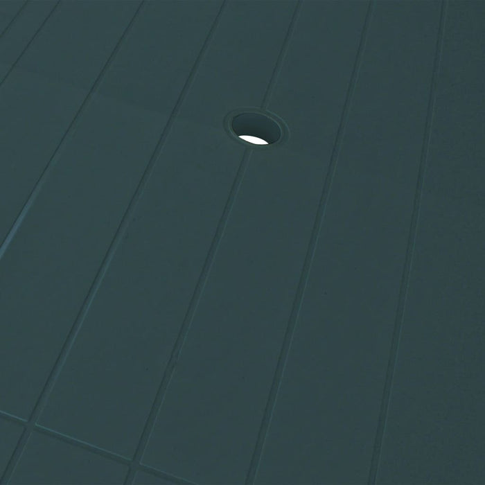 Tavolo da Giardino Verde 126x76x72 cm in Plastica 43598