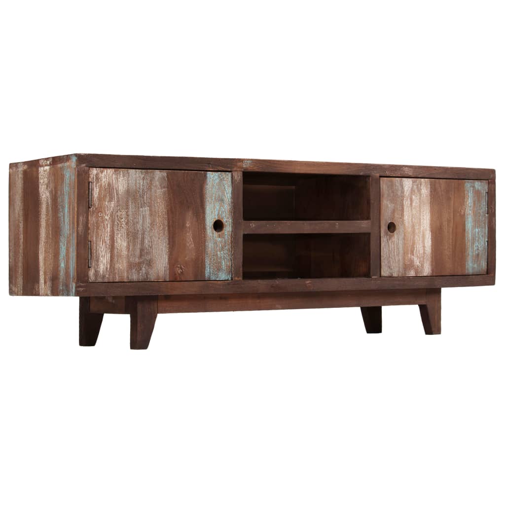 Mobile Porta TV in Legno di Acacia Stile Vintage 118x30x40 cm 244960