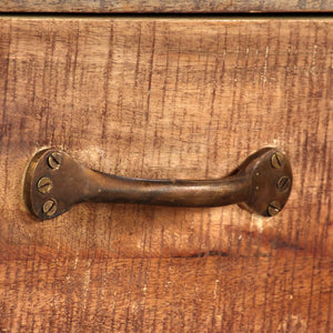 Mobile Porta TV in Legno di Acacia Stile Vintage 118x30x40 cm 244967