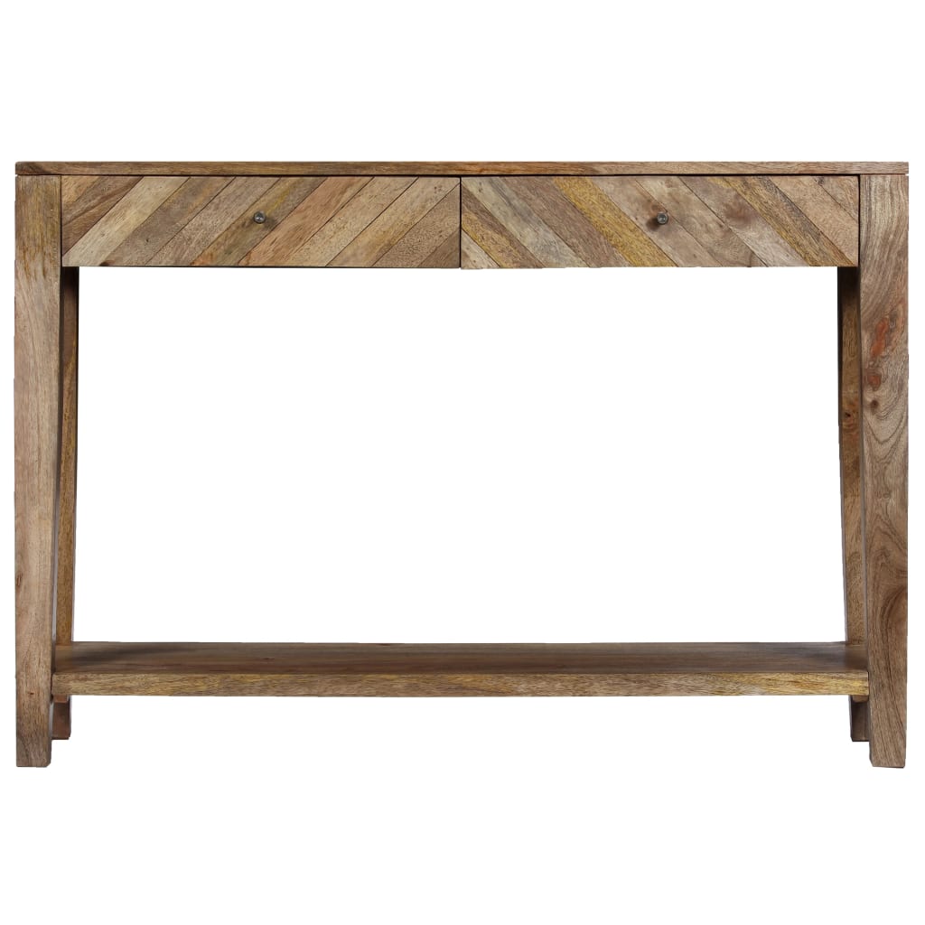Tavolo Consolle in Legno Massello di Mango 118x30x80 cm 244969