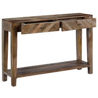 Tavolo Consolle in Legno Massello di Mango 118x30x80 cm 244969