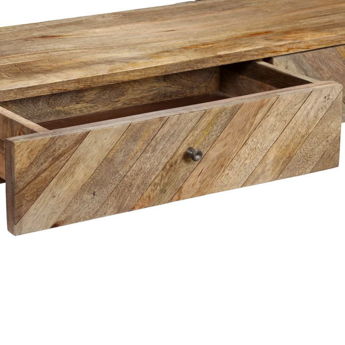 Tavolo Consolle in Legno Massello di Mango 118x30x80 cm 244969