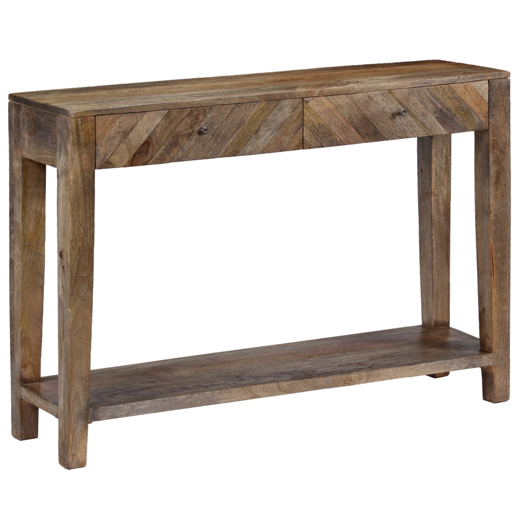 Tavolo Consolle in Legno Massello di Mango 118x30x80 cm 244969