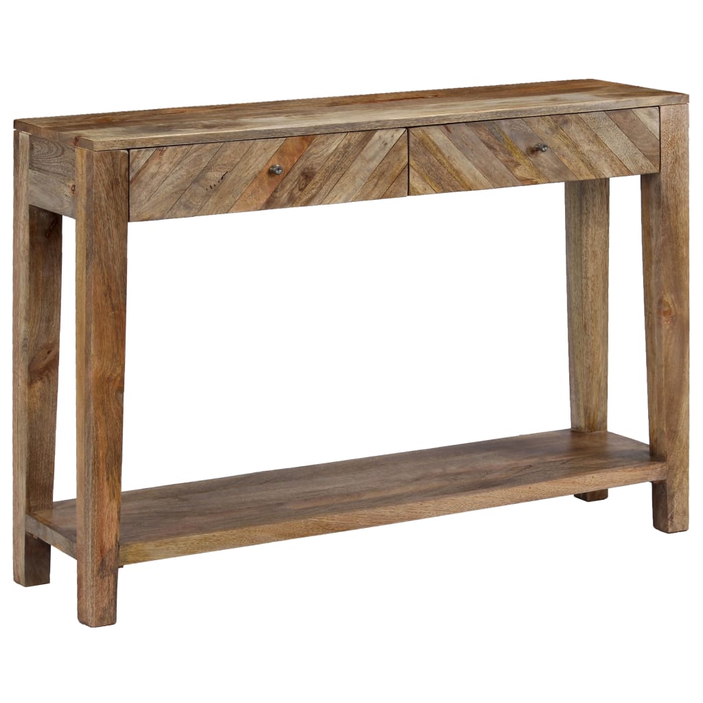 Tavolo Consolle in Legno Massello di Mango 118x30x80 cm 244969