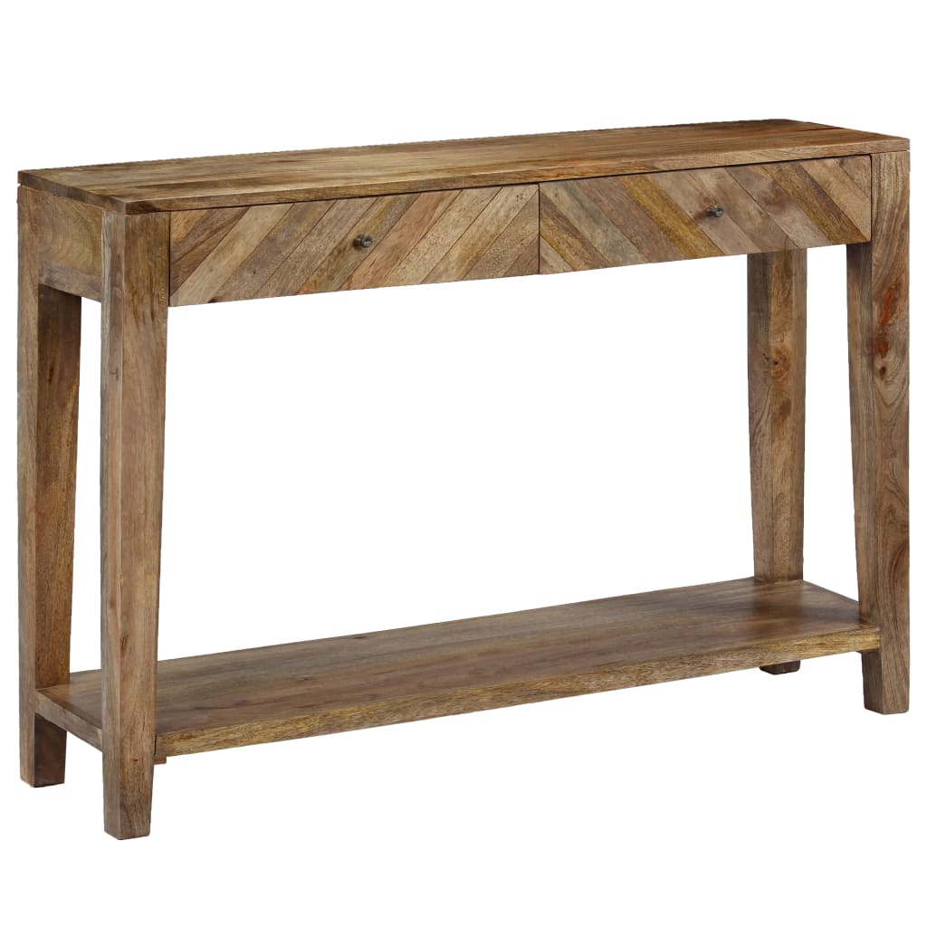 Tavolo Consolle in Legno Massello di Mango 118x30x80 cm 244969