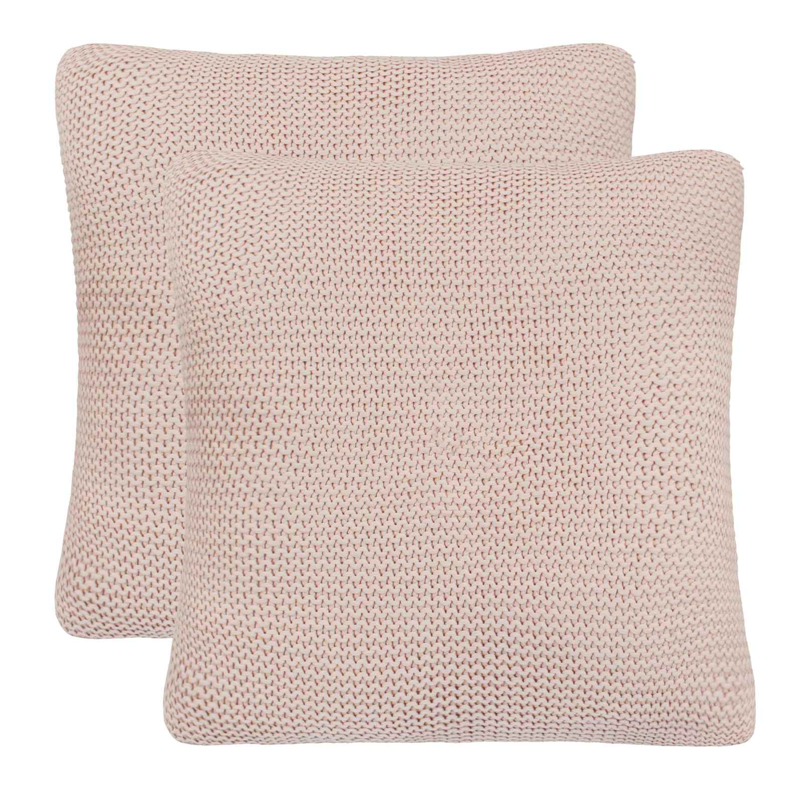 Cuscino da Lanciare con cuscino 2 pcs Rosa 45 x 45 cm Cotone 245100