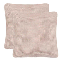 Cuscino da Lanciare con cuscino 2 pcs Rosa 45 x 45 cm Cotone 245100