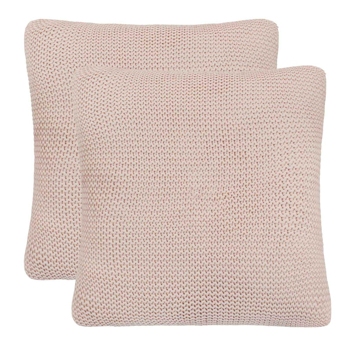 Cuscino da Lanciare con cuscino 2 pcs Rosa 45 x 45 cm Cotone 245100