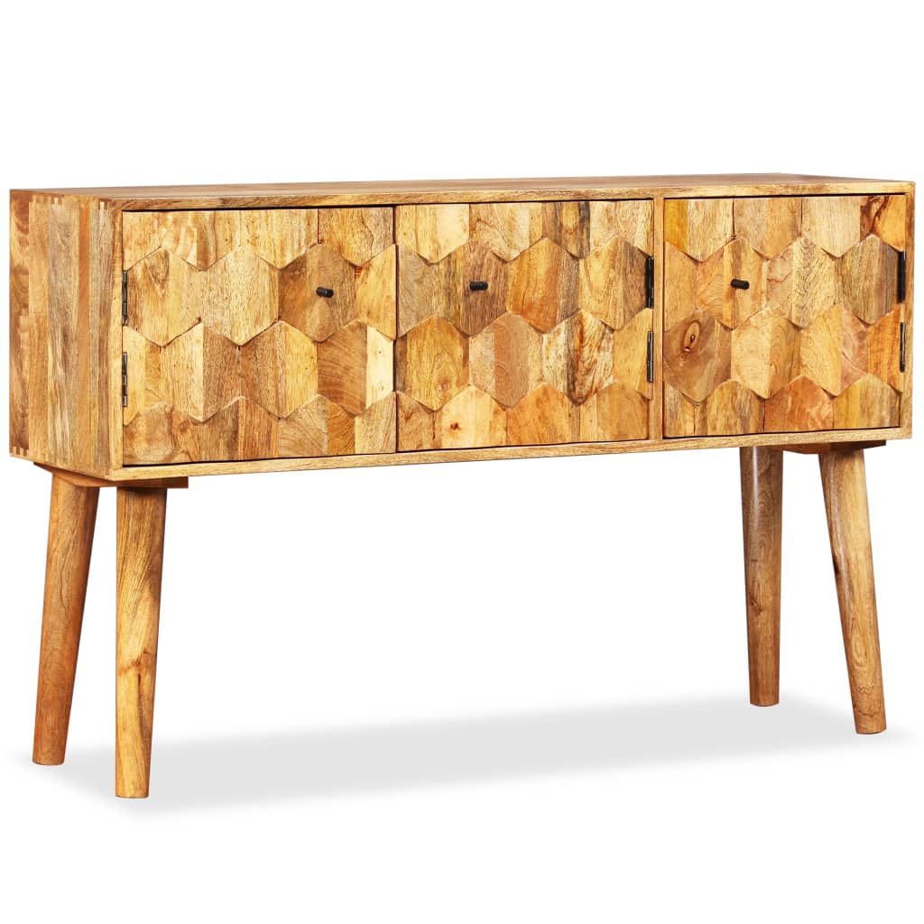 Credenza in Legno Massello di Mango 118x35x75 cm 245135