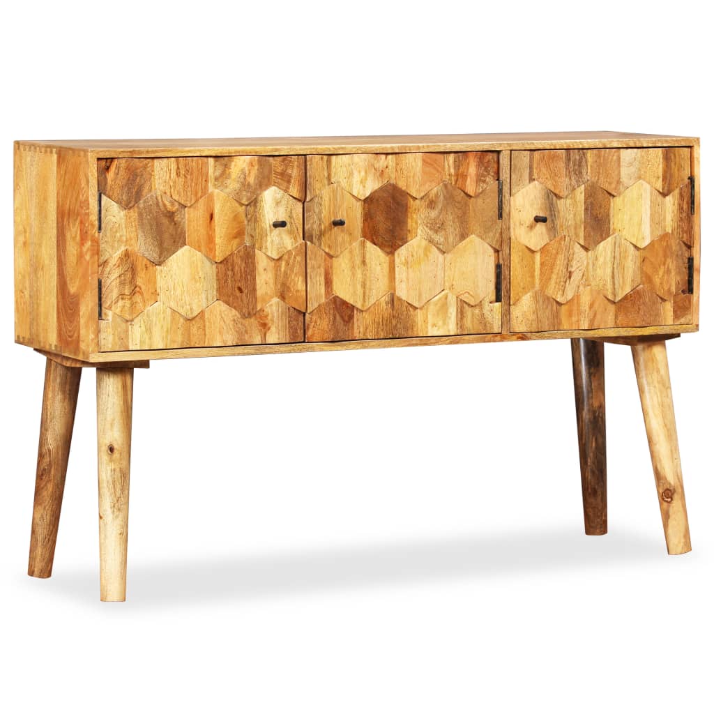 Credenza in Legno Massello di Mango 118x35x75 cm 245135