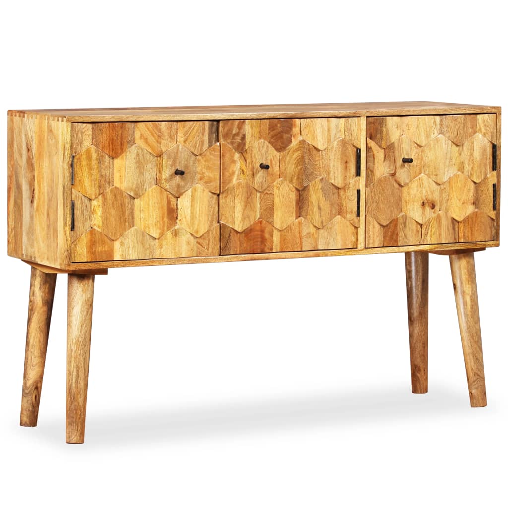 Credenza in Legno Massello di Mango 118x35x75 cm 245135