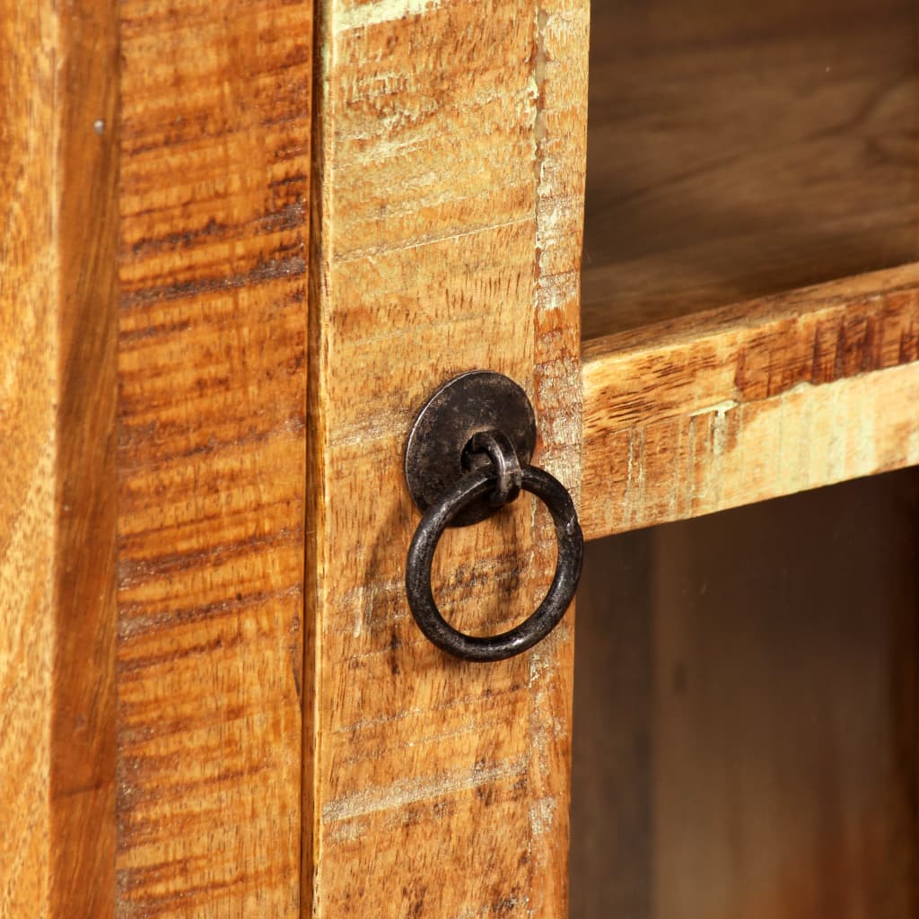 Armadietto a Muro in Legno Massello di Recupero 44x21x72 cm 245139