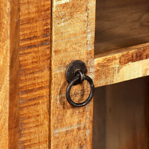 Armadietto a Muro in Legno Massello di Recupero 44x21x72 cm 245139