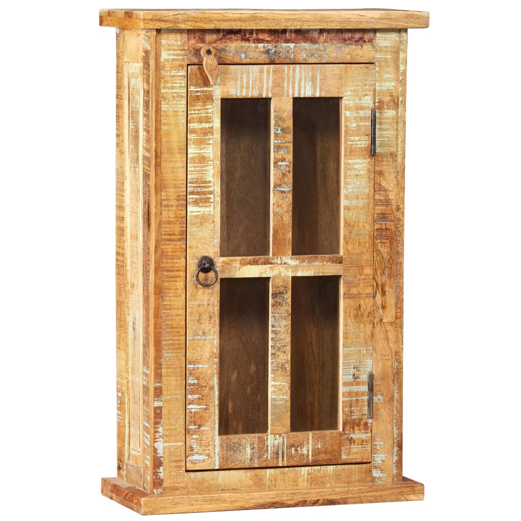 Armadietto a Muro in Legno Massello di Recupero 44x21x72 cm cod mxl 7586