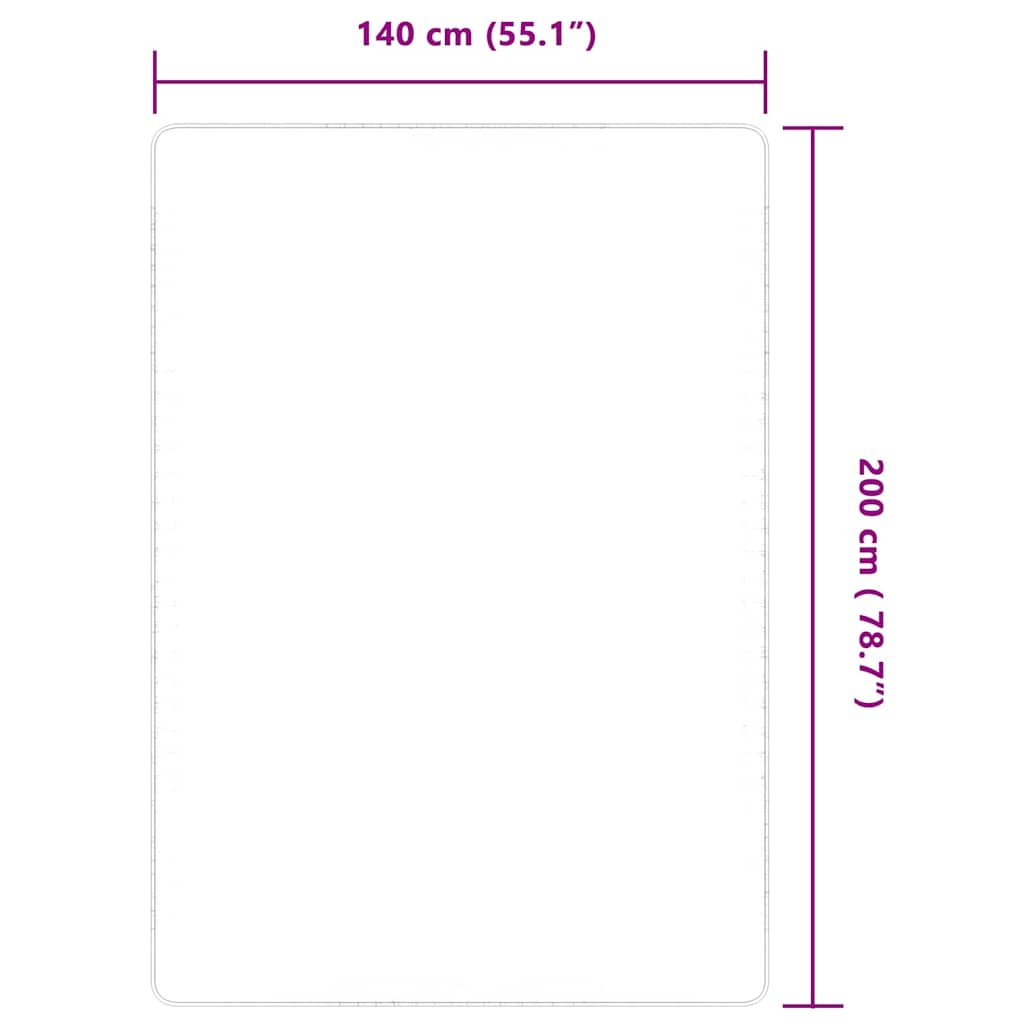 Tappeto di Iuta con Base in Lattice 140x200 cm Naturale 245286