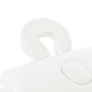 Lettino da Massaggio Pieghevole 2 Zone Spessore 10 cm Bianco 110150