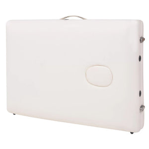 Lettino da massaggio pieghevole a 3 zone spessore 10 cm bianco 02_0001868