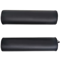 Lettino da Massaggio Spessore 4 cm con 2 Supporti Ovale Nero 110159