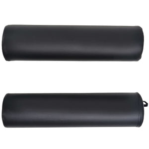 Lettino da Massaggio Spessore 4 cm con 2 Supporti Ovale Nero 110159