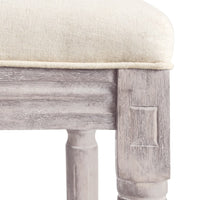 Sgabelli da Bar 2 pz Bianco Lino in Tessuto cod mxl 58802